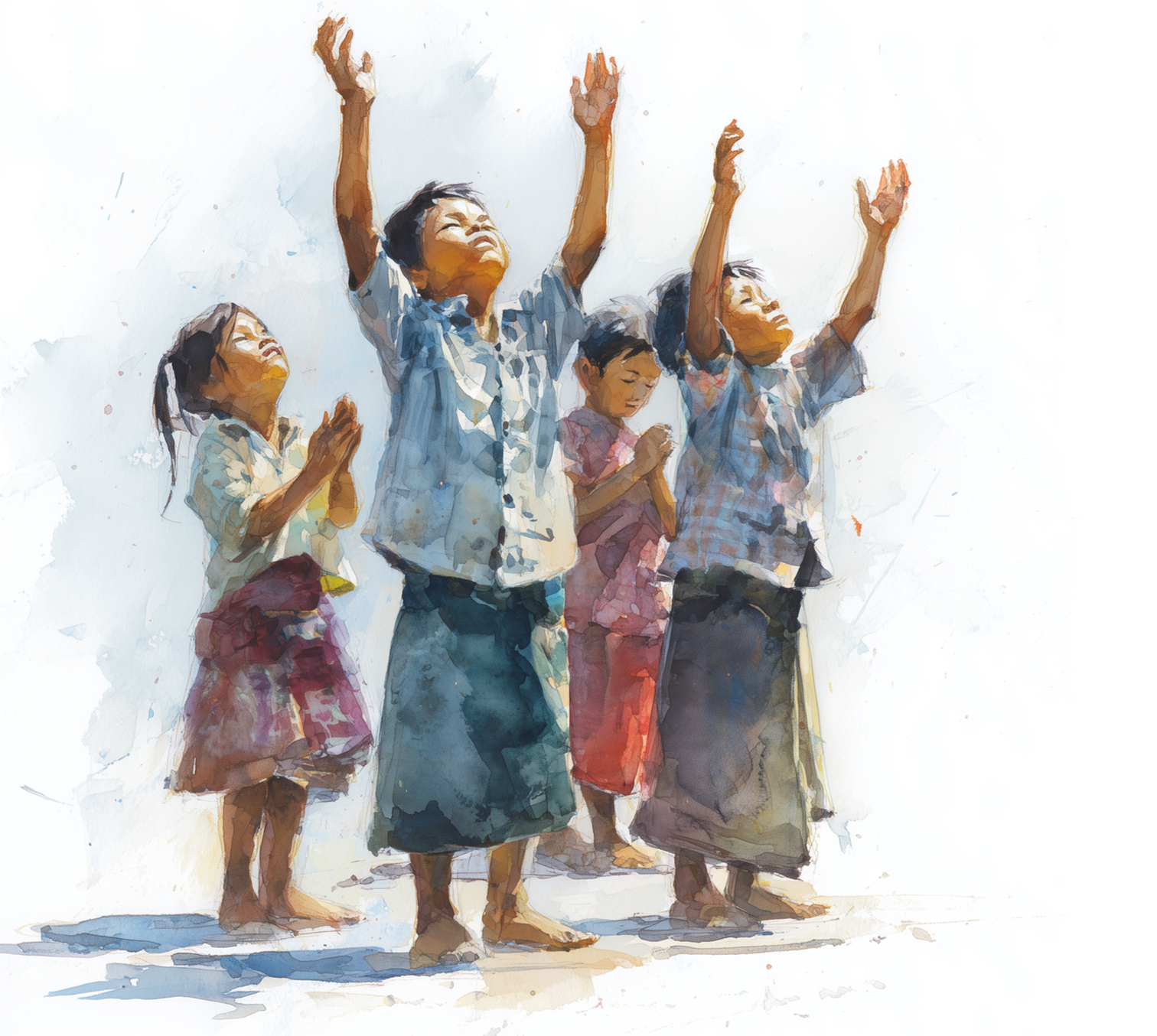 Father God teaches the children they are righteous before Him.